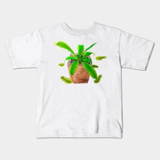 tropical pitcher plant watercolor painting Kids T-Shirt